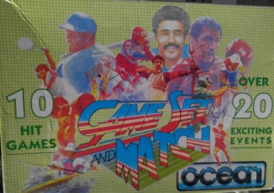 Game Set Match (Ocean 1987) C64 Kassette (Box, 4 Tapes) 100 % ok 