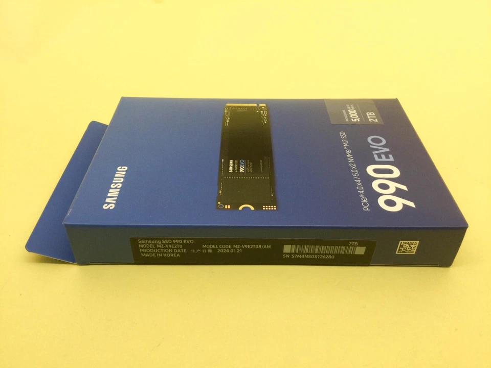 Samsung 990 EVO 2TB NVMe PCIe M.2 2280 Internal SSD MZ-V9E2T0B/AM New Sealed - Image 3 of 3