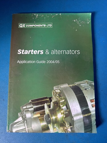 QX COMPONENTS STARTER UND LICHTMASCHINEN TEILEKATALOG 2004 2005