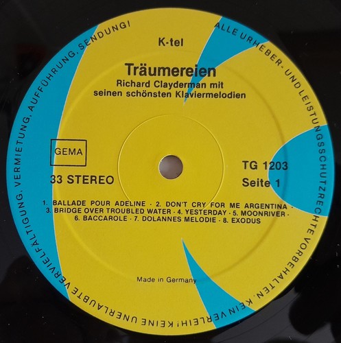 Vinyl-12"-LP # Richard Clayderman # Träumereien # K-tel # 1979 # m-/vg- - Imagen 3 de 4