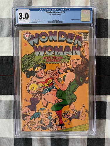 WONDER WOMAN #174 CGC 3.0 DC Comics 1968 Angle Man app. Classic Cover!