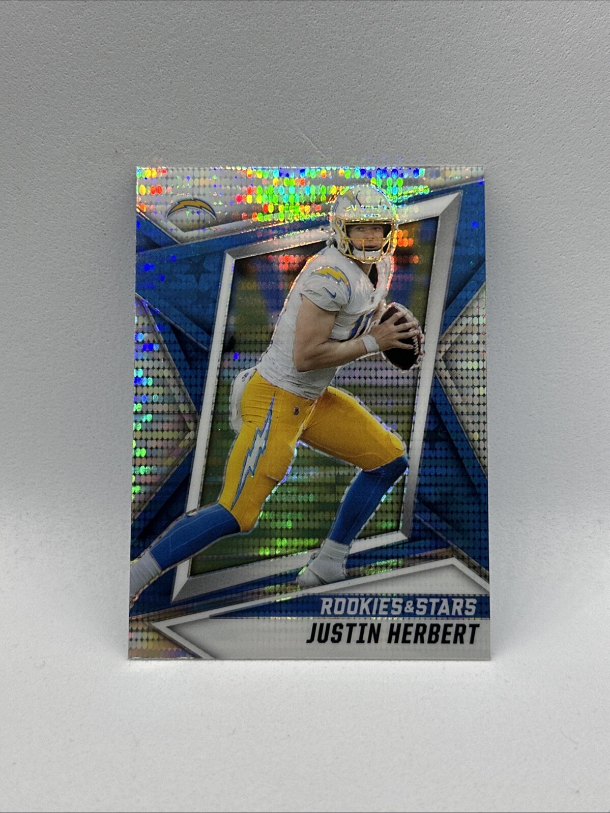 2021 Panini Rookies & Stars Justin Herbert Pulsar Prizm #75 San Diego Chargers