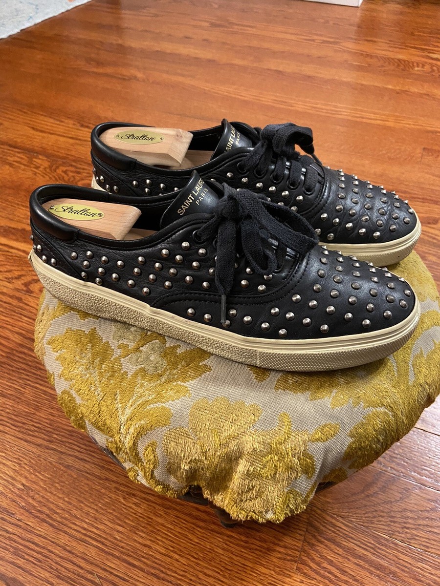 Saint Laurent Paris Low Top Studded Spike Shoes Size 42 US 9 Saint Laurent Paris Low Top Studded Spike Shoes Size 42 US 9
