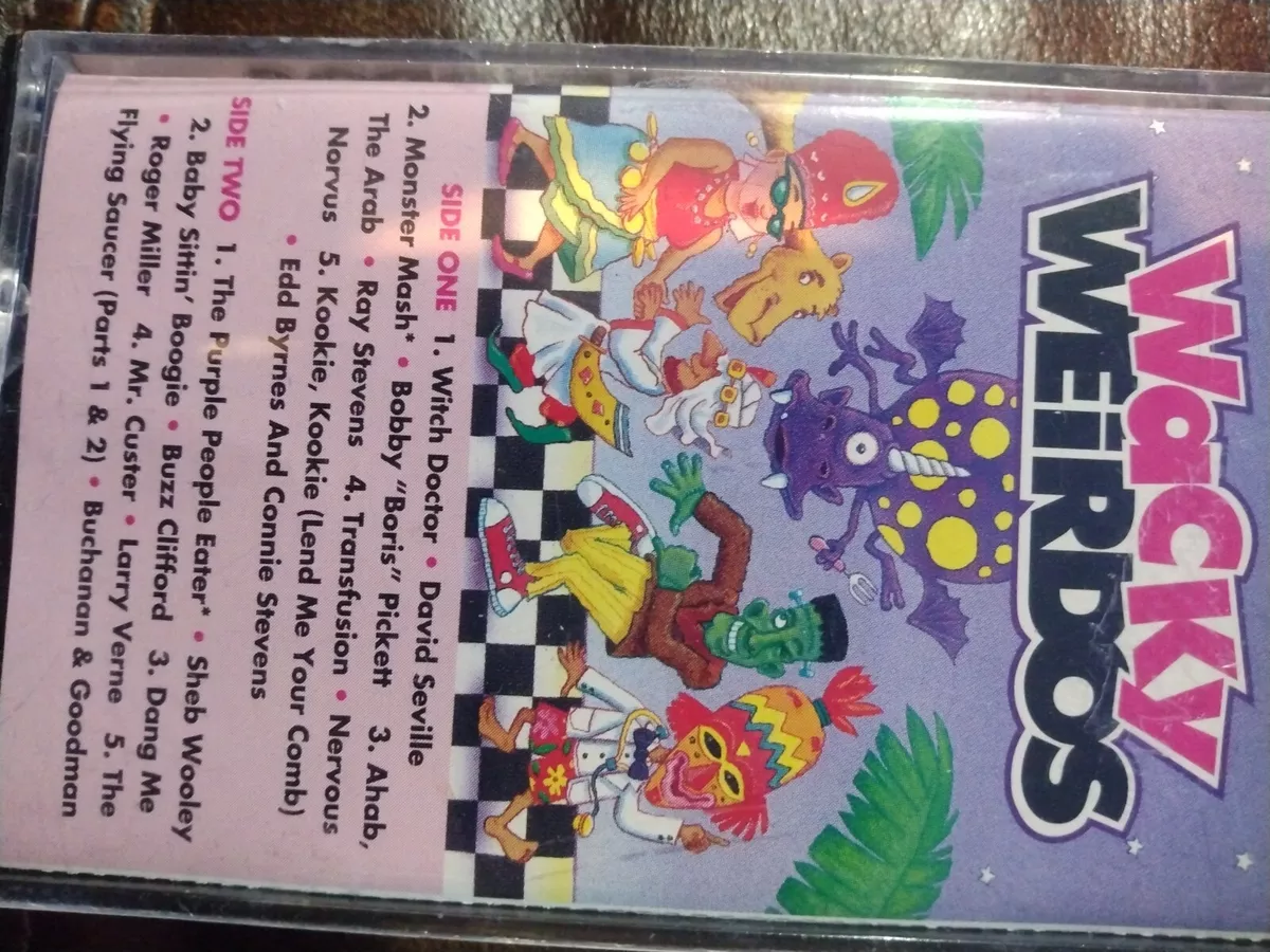 WACKY WEIRDOS Cassette Witch Doctor, Monster Mash & The Purple People Eater  1992 22775303742