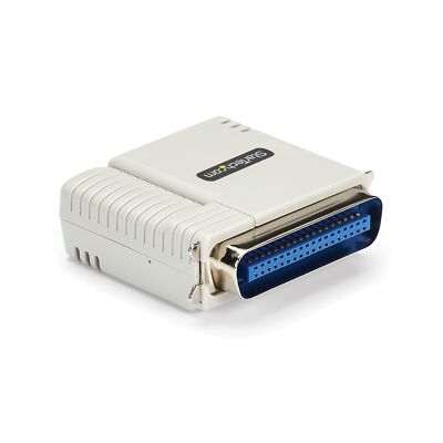 StarTech.com Ethernet to Parallel Network Print Server, 10/100Mbps LAN, WebUI