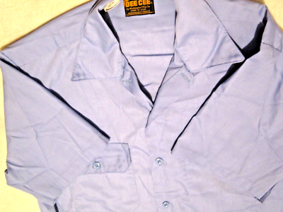 Vtg ~ WASHINGTON DEE CEE ~ Blue ~ S/S~ Button Up ~ Work Shirt ~ Sz