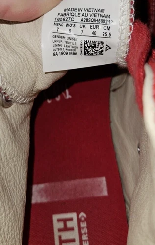 KITH x CONVERSE RED CHUCK TALYOR ALL STAR 70 高帮运动鞋女式 9 男式 7 - 第 19 张/共 19 张