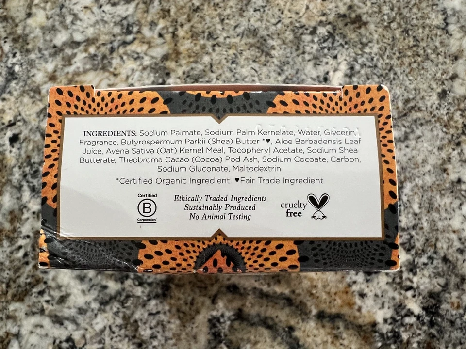 Heritage African Black Soap Bar Soap Shea Butter, Cocoa Detoxifying & Balancing - Image 4 of 4