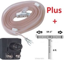 INDOOR FM RADIO STEREO RECEIVER T DIPOLE ANTENNA W/ COAX CONNECTOR 75 OHM NEW