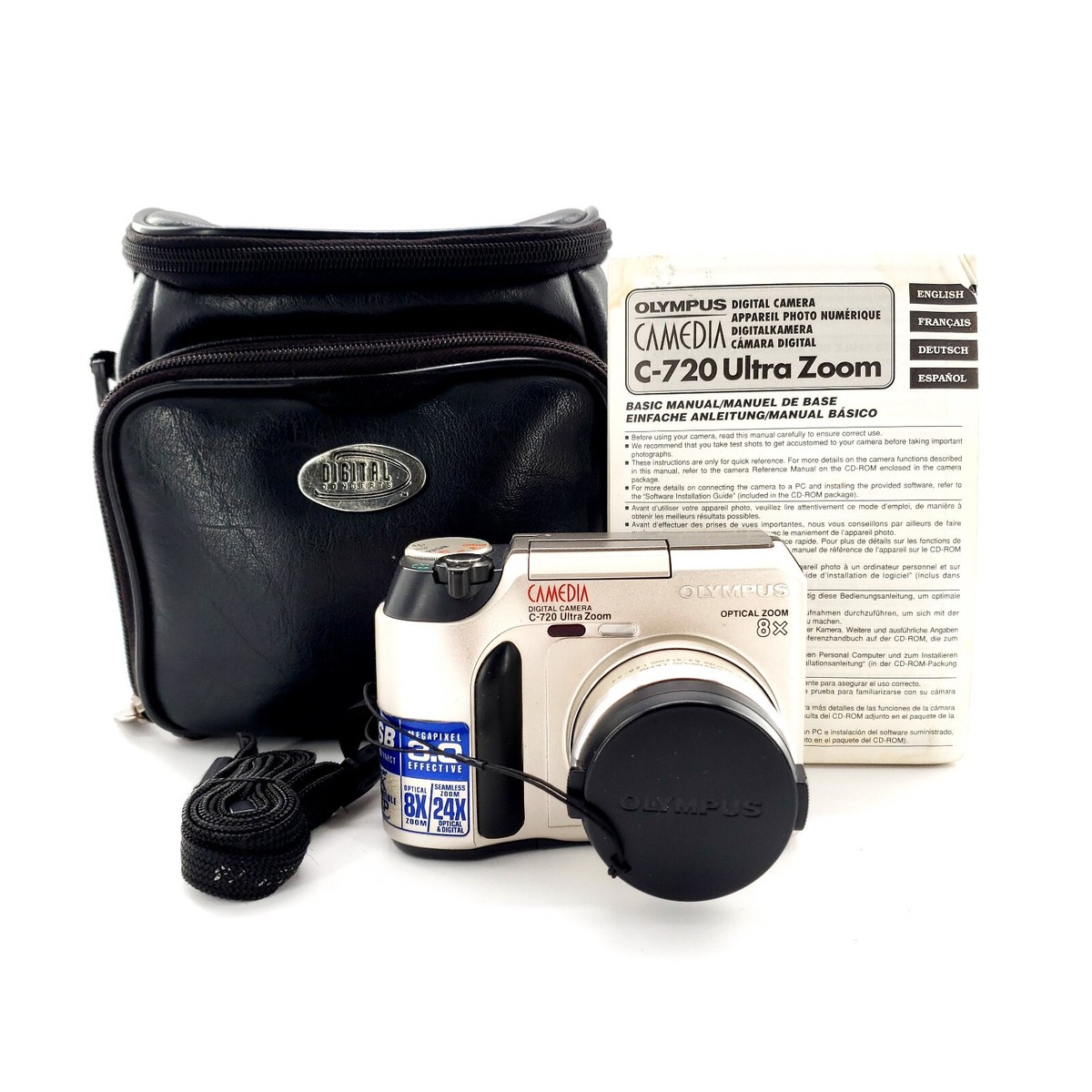 Olympus CAMEDIA C-720 Ultra Zoom 3.0MP Digital Camera Silver No
