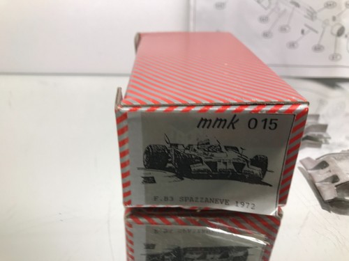 TRON MMK015 FERRARI 312 B3 SPAZZANEVE 1972 F1 -1:43- METAL UNBUILT KIT IN BOX - Imagen 7 de 11