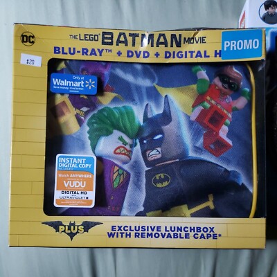 DC Lego BATMAN Gift Set Blu-Ray Movie + DVD + Digital HD excl. Lunchbox & Cape! 