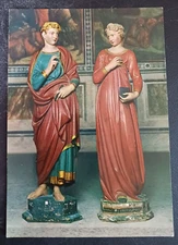 postcard art S. Gimignano Madonna With Angel Jacopo Della Quercia art unposted