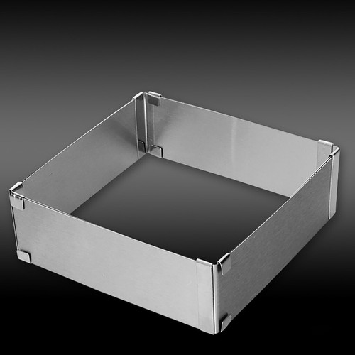 Adjustable Stainless Steel Cake Mould Baking Square Form Ring Home | eBay