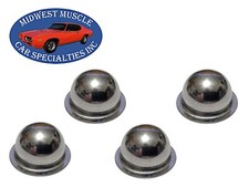 Gm Bucket Bench Seat Hinge Pivot Pin Rod End Trim Chrome Push On Cap 4pcs Ru