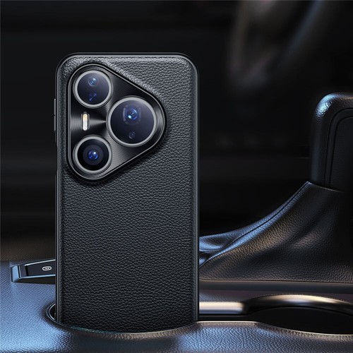 Genuine Leather Litchi Case for Huawei Pura 80 Pro+ 80Pro Shockproof Armor Cover - 第 18/23 張圖片