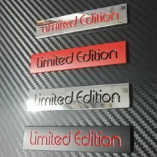 Car Emblem LIMITED EDITION Metal Motorcycle side Trunk Rear Badge Sticker