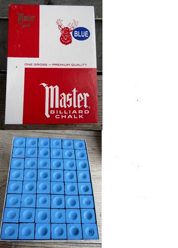 1 GROSS MASTER PREMIUM BLUE BILLIARD CUE CHALK