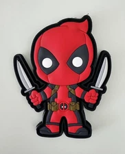 Tactical Deadpool With Knives Rubber PVC Hook/Loop Morale Patch