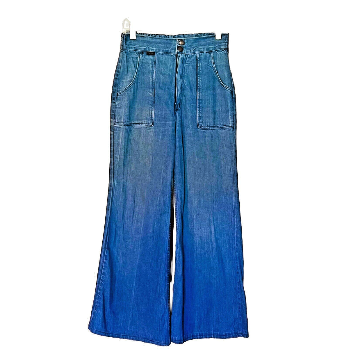 Vintage 60's 70s Wrangler Wide High Waist Jeans Bell Bottoms Vintage 60's 70s Wrangler Wide High Waist Jeans Bell Bottoms