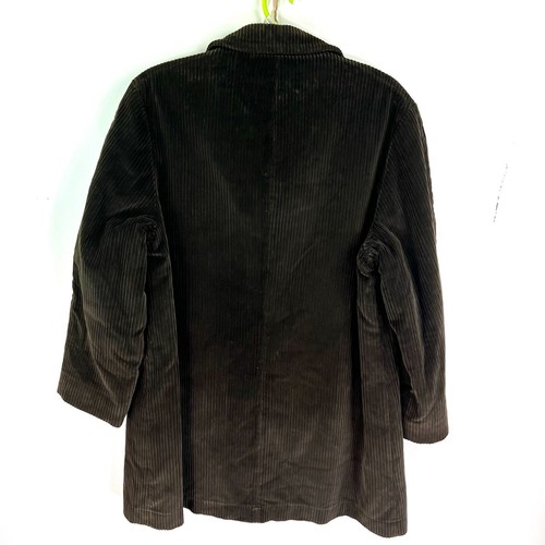 Vtg 60s 70s ZERO KING Corduroy Coat Plaid Wool Lining USA Men's Size 46 - Picture 7 of 10