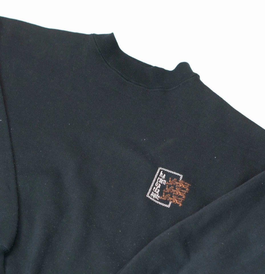 Vintage Hacienda Classic Black Music Sweatshirt - Women's Size Large 21.5x24 - Image 2 of 4