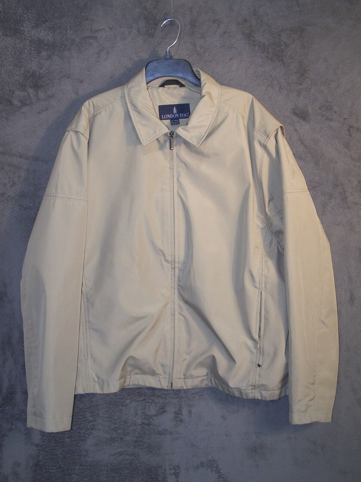 London Fog Extra Large Beige Mens Long Sleeve Golf Rain Jacket