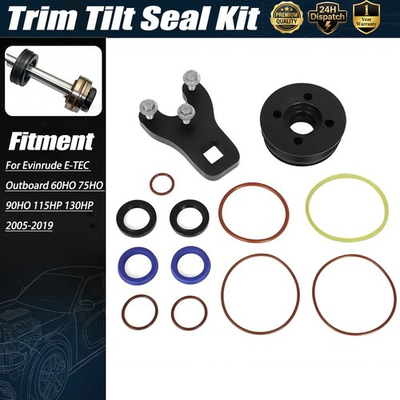#ad For Evinrude E TEC Trim Tilt Seal Kit 5008985 75 130HP Fix Leak Ram Rebuild Kit $34.99