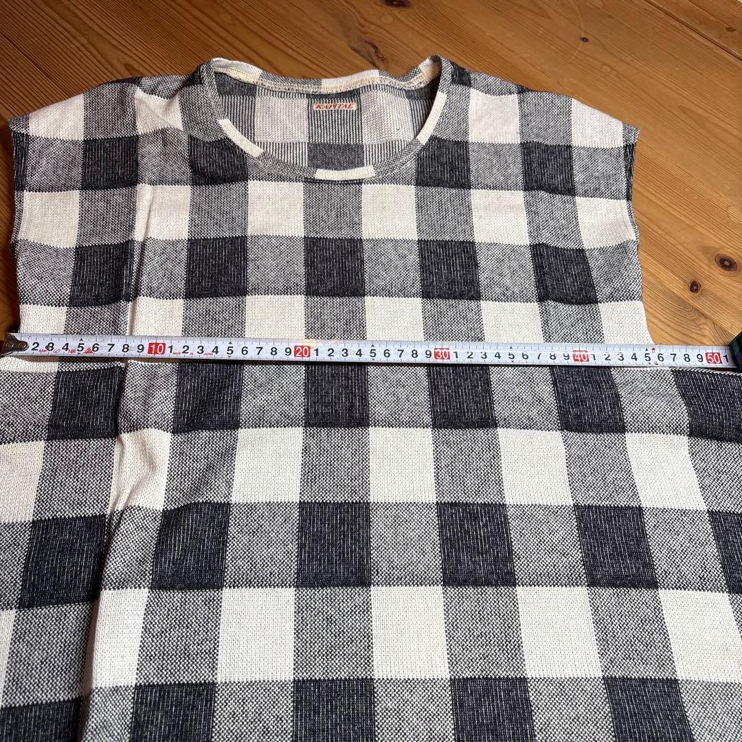 KAPITAL Black & White Plaid Setup T-Shirt & Shorts Size 1 & 0 image 9