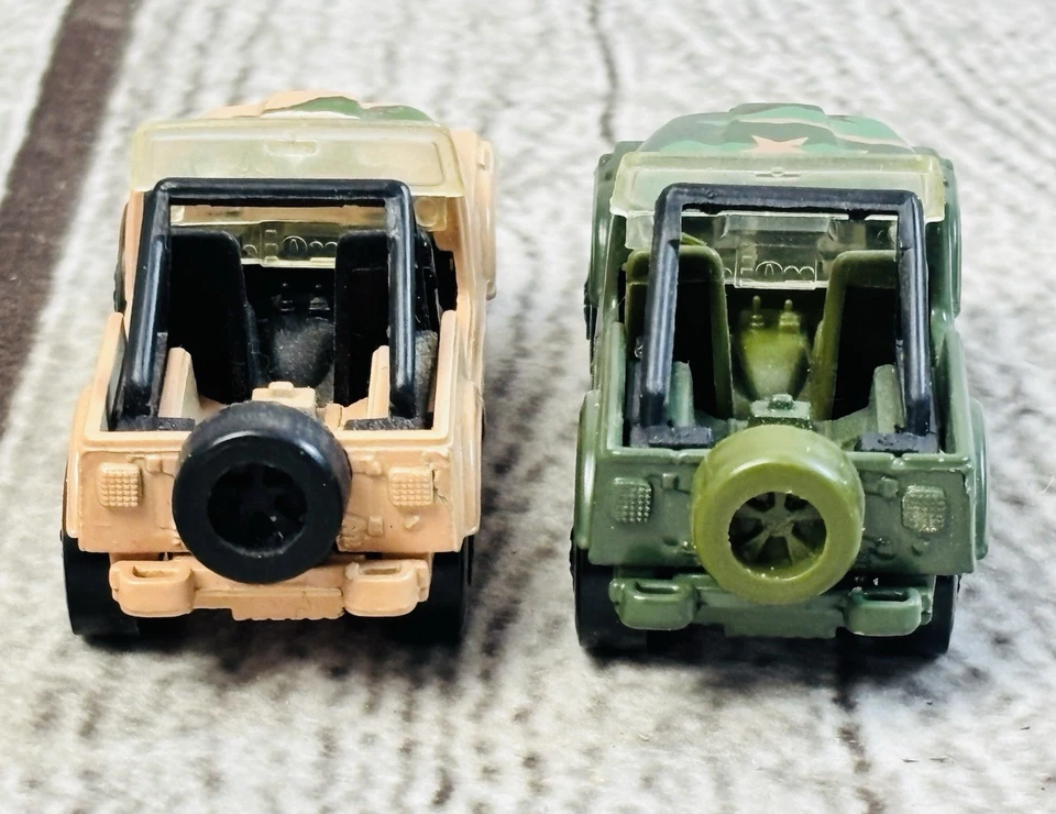 Lote de 6 Jeeps Militares Hot Wheels 1981 De Colección Camuflados Verde Tostado Diecast 1:64 Foto 4 de 4