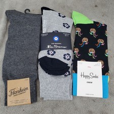 Sock Bundle Three Pack Mens One Size Three Pack Crew Socks NWT 