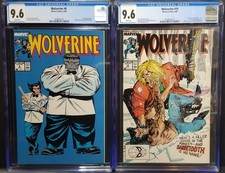 WOLVERINE #8 & 10 MARVEL 1989 CGC 9.6 GREY HULK SABRETOOTH BATTLE 1ST SILVER FOX