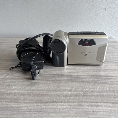Sharp Viewcam VL-A10U Video8 8mm Camcorder With Charger And Battery Tested Works