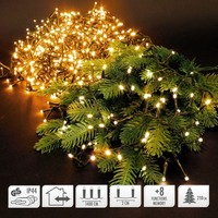 Led Cluster-Lichterkette Weihnachtsbeleuchtung Warmweiß Innen/AußEn 14 M 700 Led