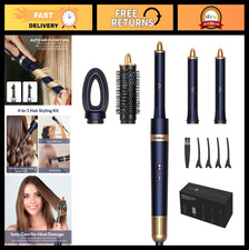 4-in-1 Hot Air Styler Hair Dryer Brush - Fast Drying, Curling, Straightening,