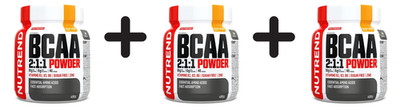 3 x Nutrend BCAA 2:1:1 Powder, Mango Sorbet - 400g (49,96 EUR/kg)