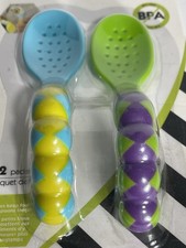 Sassy, Less Mess 2 Pack Toddler Spoons Bpa Free For Babies