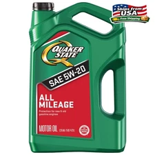 Quaker State All Mileage 5W-30 Motor Oil, 5 Quart