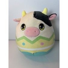 Squishmallows KellyToys Easter Egg Connor the Cow Plush Stuffed Animal 8"