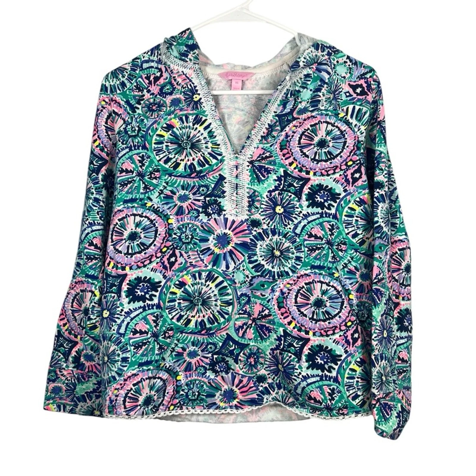 Lilly Pulitzer Lightweight Summer Printed Hoodie XS