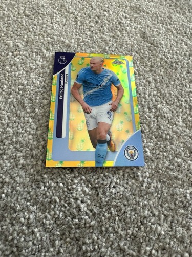 Topps Chrome Premier League 2026 Erling Haaland Pineapple Parallel Man City