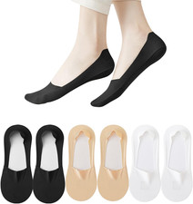 No Show Socks Womens 6 Pairs Hidden Invisible Low Cut Socks Non Slip Socks Women