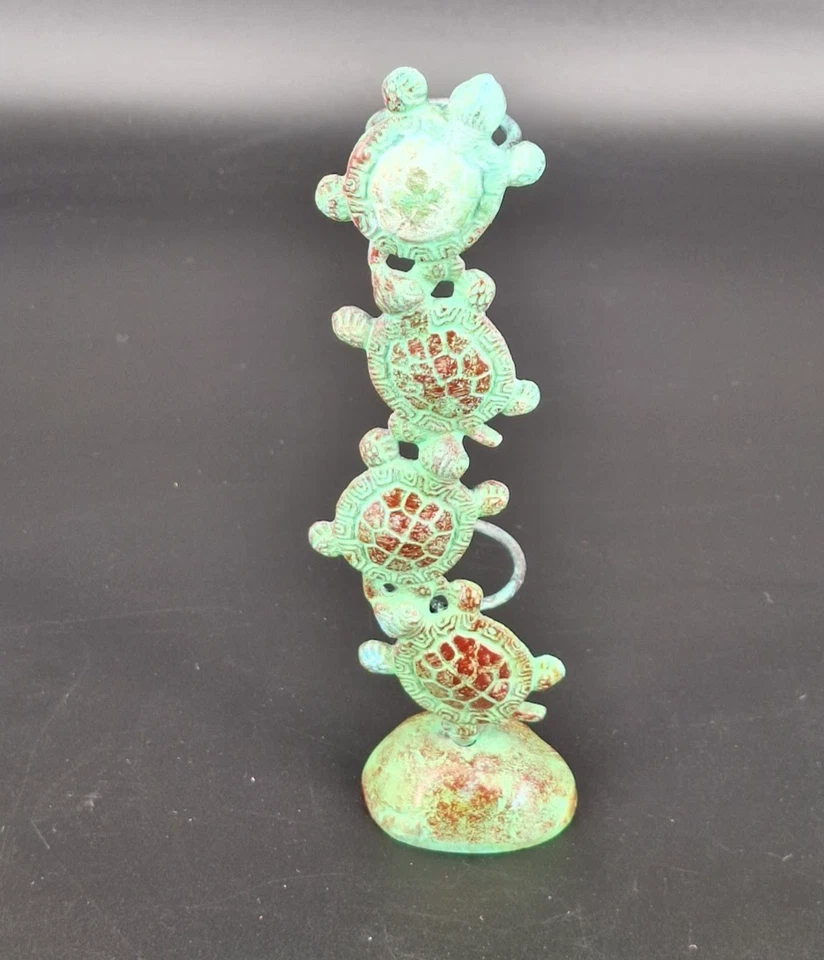 铸造黄铜海龟雨量表缺少雨量管绿色 — 第 2/4 张图片