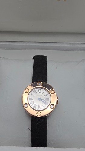 Cartier Love Watch 18ct Rose Gold and Diamond Lady's Watch.