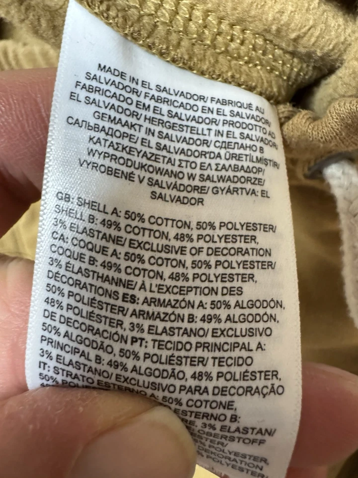 The North Face Joggers Sweatpants Men L Lounge Drawstring  Tan Cotton Poly Blend - Image 3 of 4