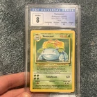 Pokémon TCG Venusaur Base Set 2 Holo Rare CGC 8 Graded 18/130 Card
