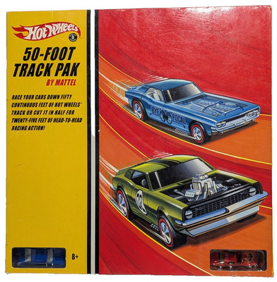 2004 Hot Wheels 50-FOOT TRACK PAK by Mattel Hot Bird/'67 Charger Redlines nib