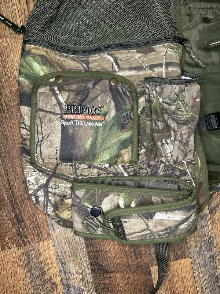 Primos Gobbler Green Camo Hunting Calls Vest Men Size 2X/3X Oversized Camouflage - Image 2 of 4