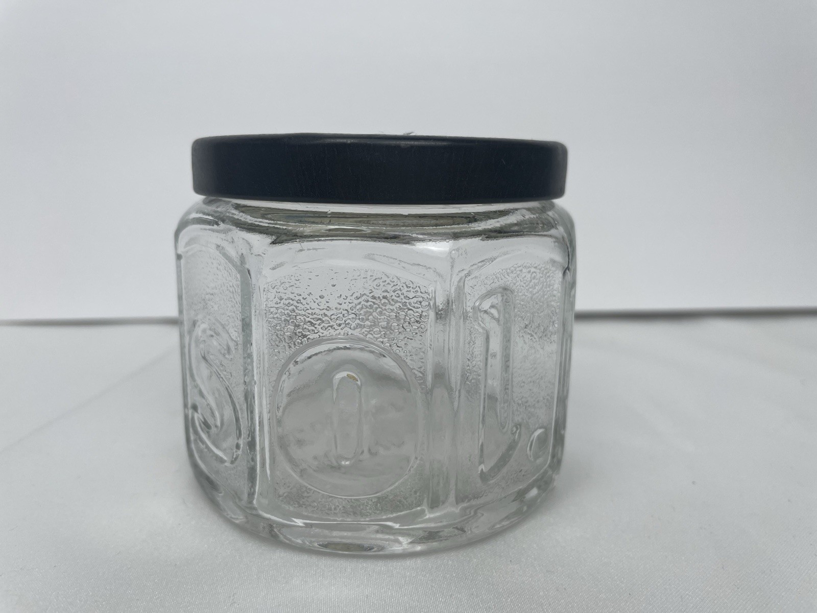 Eight Sided Jar W/ Lid