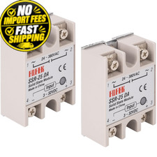 SSR-25DA DC to AC Solid State Relay 25A, 3-32V Input, 24-380V